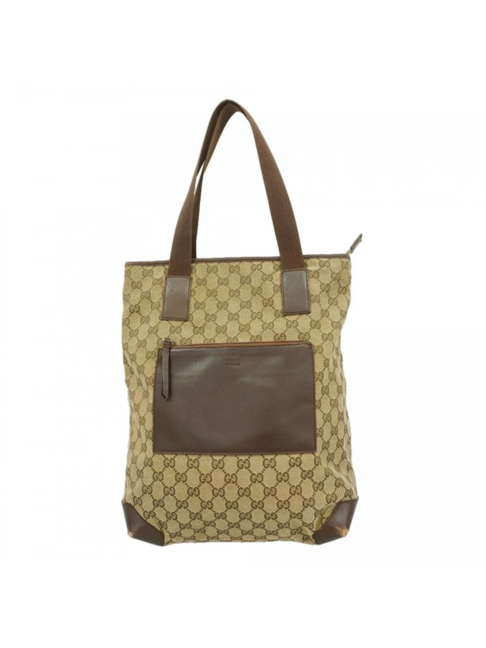 Gucci Tote GG Canvas 019 Beige Brown Silver
